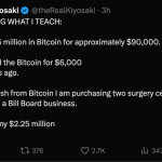 رابرت کیوساکی، نویسنده پدر پولدار، پدر بی‌پول بیت کوین‌های خود را فروخت!