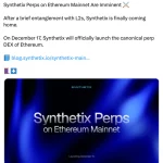 بازگشت سینتتیکس به اتریوم؛ آیا مین‌نت برای میزبانی از پرپچوال‌ها آماده است؟